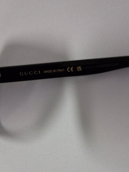 Gucci GG0632S 001 Square Sunglasses – Black – 56mm – Lens Category 3 – New main image 4